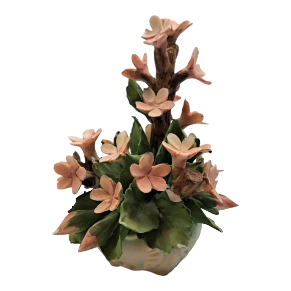 Vintage Other - Capidomonte Italy Blossoming Tree- AS IS